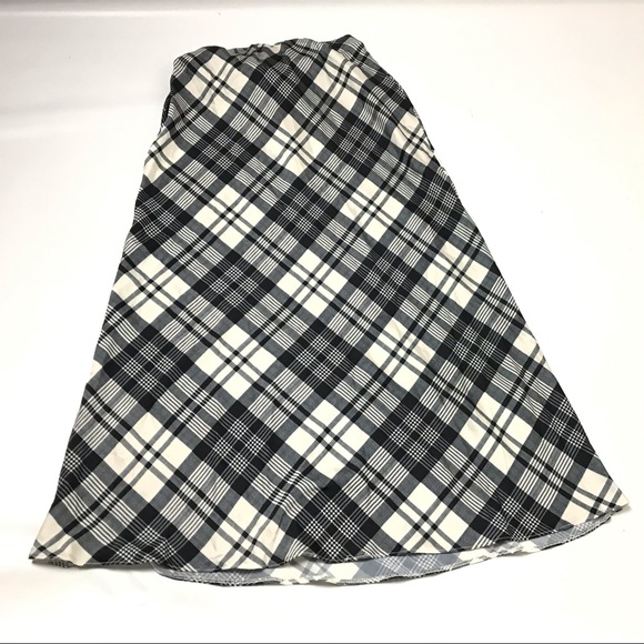 New Look Jules Check Bias Midi Skirt Size 2 Check - Picture 4 of 4